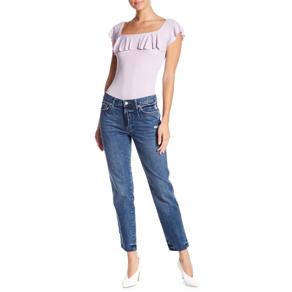 Free People Slim Boyfriend Jeans